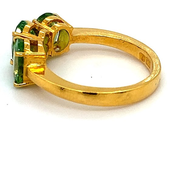 Tsavorite 2.36ct Solid 22K Yellow Gold Ring - Picture 5 of 7